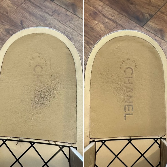 ⚠️⚠️clearance⚠️⚠️Chanel co chain nude sandals 37.5C - Picture 2 of 14